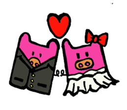 Tiny little pig stickers sticker #6205527