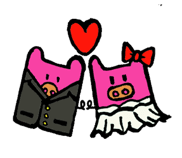 Tiny little pig stickers sticker #6205527