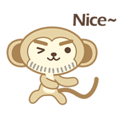 Uncle Monkey(English) sticker #6206012