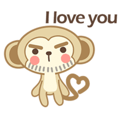 Uncle Monkey(English) sticker #6206016