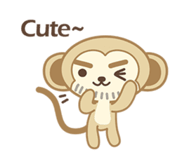 Uncle Monkey(English) sticker #6206043
