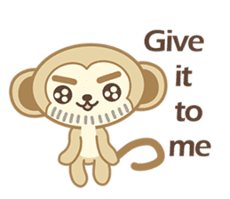 Uncle Monkey(English) sticker #6206044
