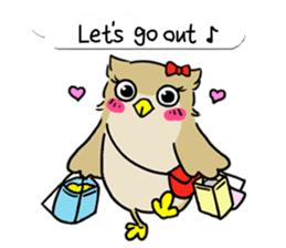 eared owl "mimi" (english) sticker #6206168