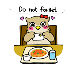 eared owl "mimi" (english) sticker #6206189