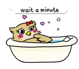eared owl "mimi" (english) sticker #6206196