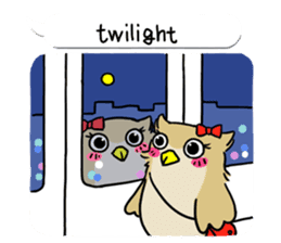 eared owl "mimi" (english) sticker #6206202