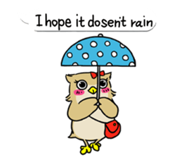 eared owl "mimi" (english) sticker #6206203