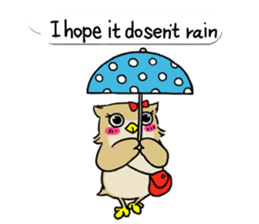 eared owl "mimi" (english) sticker #6206203