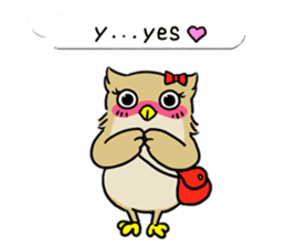 eared owl "mimi" (english) sticker #6206204