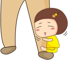 Little Mina & Dady Bear 2 sticker #6206807