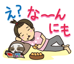 Mother and daughter son version sticker #6206868