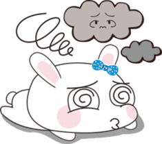 Mina rabbit and Cola bear sticker #6207152