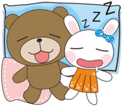 Mina rabbit and Cola bear sticker #6207167