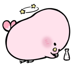 Pinky Fat Bird sticker #6207261