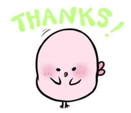 Pinky Fat Bird sticker #6207272