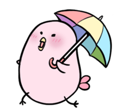 Pinky Fat Bird sticker #6207277