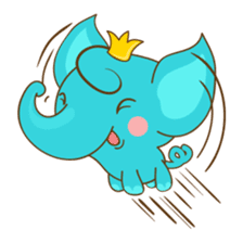Cute Elephant, Elly sticker #6207411