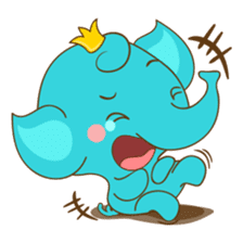 Cute Elephant, Elly sticker #6207422