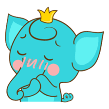 Cute Elephant, Elly sticker #6207431