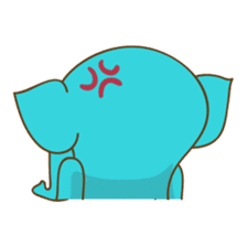 Cute Elephant, Elly sticker #6207443