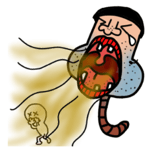 Worm  Man sticker #6208038