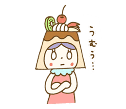Pudding a la mode -chan (Polite word) sticker #6208750