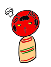 Private talk of the kokeshi doll sticker #6209096