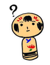 Private talk of the kokeshi doll sticker #6209102