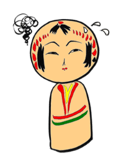 Private talk of the kokeshi doll sticker #6209121