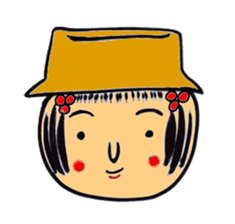 Private talk of the kokeshi doll sticker #6209127