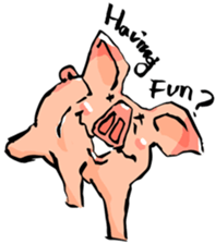Enjoy!!Piggy!! sticker #6211459
