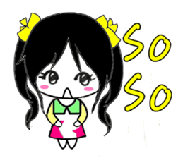 One face girl sticker #6212635