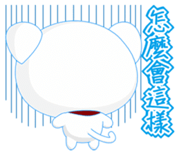 QQ Round Dog (Common Chinese) sticker #6213105