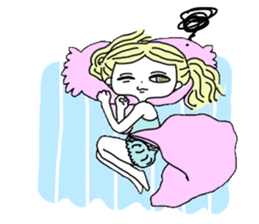 japanese nya ma ko girls sticker #6213208