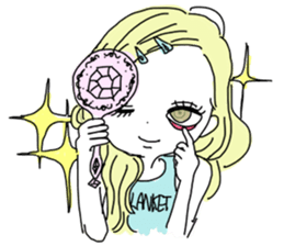 japanese nya ma ko girls sticker #6213227