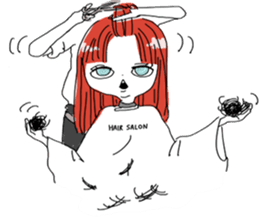 japanese nya ma ko girls sticker #6213228