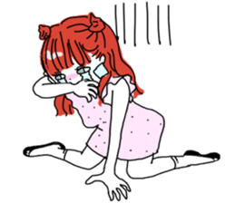 japanese nya ma ko girls sticker #6213243