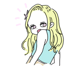 japanese nya ma ko girls sticker #6213244