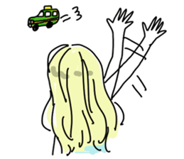 japanese nya ma ko girls sticker #6213246