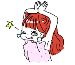 japanese nya ma ko girls sticker #6213247