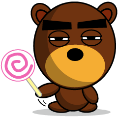 Black Eyebrows Bear 9