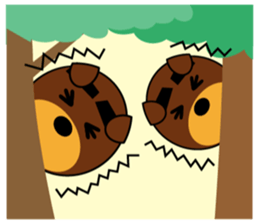 Black Eyebrows Bear 9 sticker #6213603