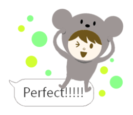 costume animal ~English~ sticker #6213738