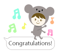 costume animal ~English~ sticker #6213739