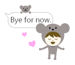 costume animal ~English~ sticker #6213741