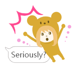 costume animal ~English~ sticker #6213746