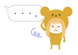 costume animal ~English~ sticker #6213750