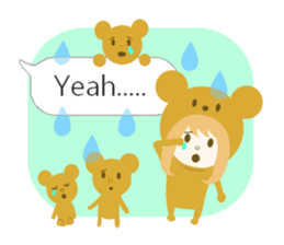 costume animal ~English~ sticker #6213751