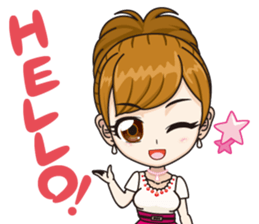 Japanese kawaii girl sticker #6214570