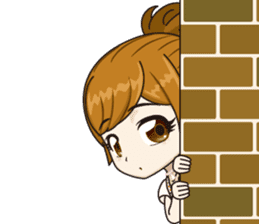 Japanese kawaii girl sticker #6214586